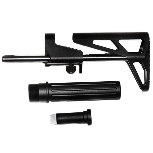 5KU 5-Position MDX Einziehbarer CQB Schaft Geeignet für Tokyo Marui MWS M4 Serie GBB Gewehre Airsoft Schwarz