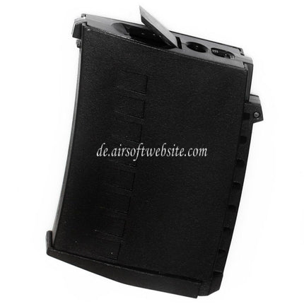 CYMA 300rd Polymer Hi-Cap Magazin Geeignet für Real Sword RS / S&T / CYMA / Tokyo Marui SVD Dragunov Serie AEG Scharfschützengewehre Airsoft Schwarz