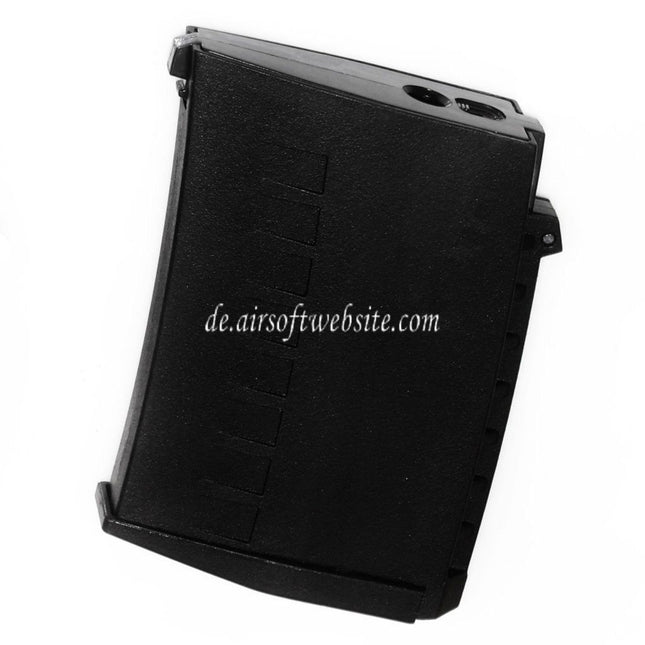 CYMA 100rd Polymer Mid-Cap Magazin Geeignet für Real Sword RS / S&T / CYMA / Tokyo Marui SVD Dragunov Serie AEG Scharfschützengewehre Airsoft Schwarz