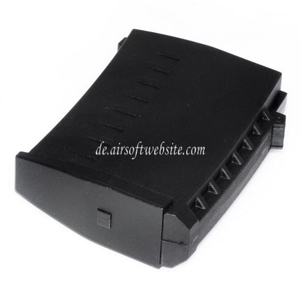 CYMA 100rd Polymer Mid-Cap Magazin Geeignet für Real Sword RS / S&T / CYMA / Tokyo Marui SVD Dragunov Serie AEG Scharfschützengewehre Airsoft Schwarz