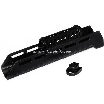 CYMA 110mm/265mm Polymer ZHUKOV Stil AKM M-LOK Oberes unteres Handschutz system Geeignet für CYMA AK Serie AEG Gewehre Airsoft Schwarz