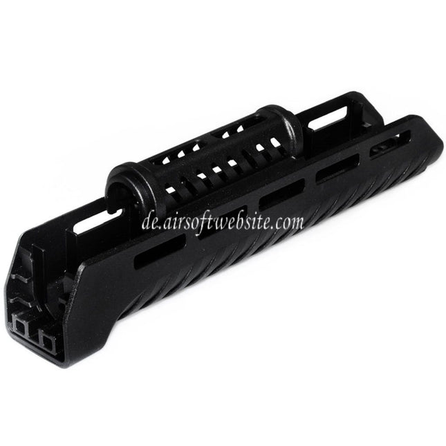 CYMA 110mm/265mm Polymer ZHUKOV Stil AKM M-LOK Oberes unteres Handschutz system Geeignet für CYMA AK Serie AEG Gewehre Airsoft Schwarz