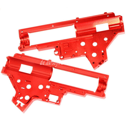 CYMA CNC Aluminum 8mm QD Getriebegehause Geeignet fur CYMA Platinum Serie SR25 QBS Serie AEG Gewehre Airsoft Rot