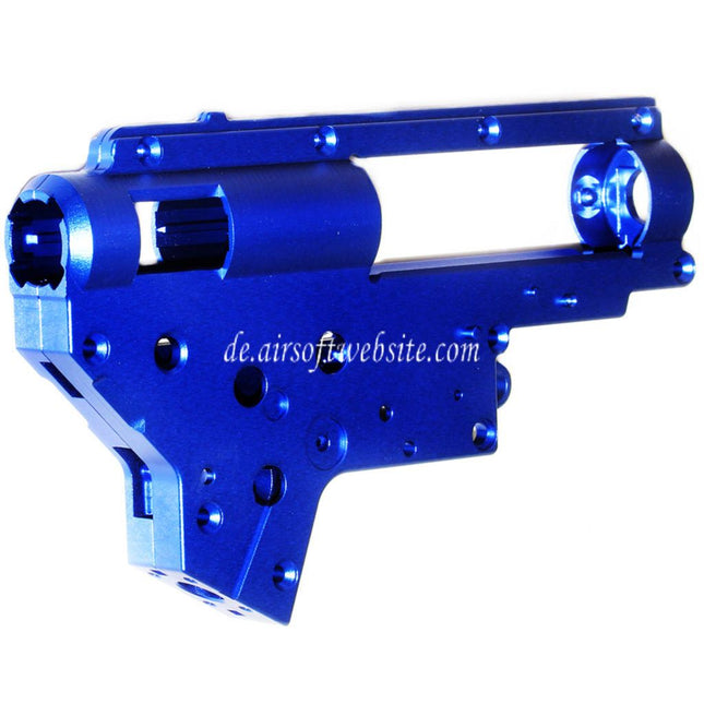 CYMA CNC Aluminum 8mm QD Getriebegehause Geeignet fur CYMA Platinum Serie M4 QBS Serie AEG Gewehre Airsoft Blau