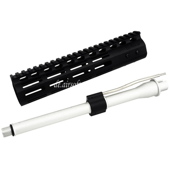 CYMA CGS Noveske N4 9.5 Zoll M-Lok Handschutz Schienen System mit äußerer Lauf Geeignet für CYMA CGS AR M4 Tokyo Marui M4 MWS GBB Gewehre Airsoft