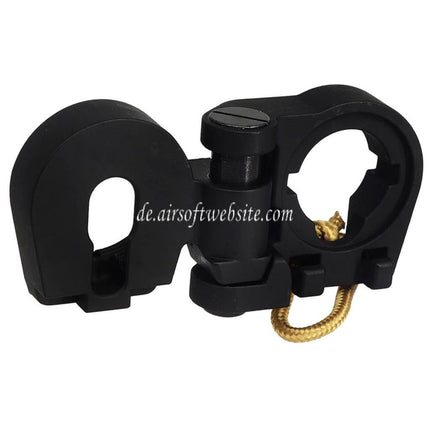 APS Metall klappbarer Gewehrschaftadapter Geeignet für APS PER EMG GBox M4 Serie GBB Gewehre Airsoft Schwarz