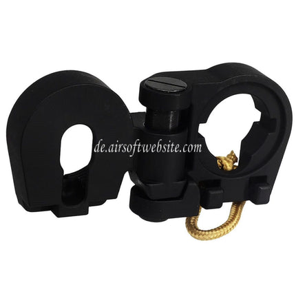 APS Metall Klappbarer Schaftadapter Geeignet für APS Tokyo Marui M4 Serie AEG Gewehre Airsoft Schwarz