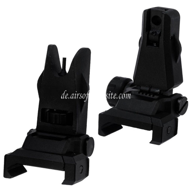 APS New Hawk Hochklappen Korn Kimme Geeignet für 20mm 1913 Picatinny Schiene M4 M16 AEG Gewehre Airsoft