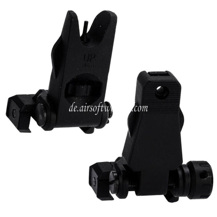 APS New Hawk Hochklappen Korn Kimme Geeignet für 20mm 1913 Picatinny Schiene M4 M16 AEG Gewehre Airsoft