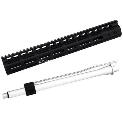 CYMA CGS Noveske N4 13.5 Zoll M-Lok Handschutz Schienen System mit äußerer Lauf Geeignet für CYMA CGS AR M4 Tokyo Marui M4 MWS GBB Gewehre Airsoft