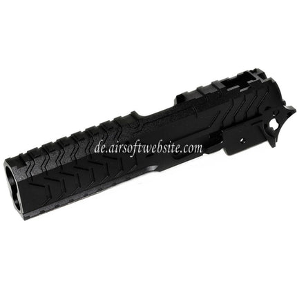 5KU CNC Aluminium Matrix Stil Schlitten Mittlerer Rahmen Set Geeignet für Tokyo Marui Hi-Capa Serie GBB Pistolen Airsoft