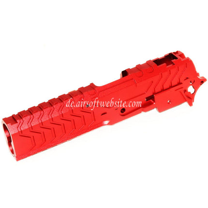 5KU CNC Aluminium Matrix Stil Schlitten Mittlerer Rahmen Set Geeignet für Tokyo Marui Hi-Capa Serie GBB Pistolen Airsoft