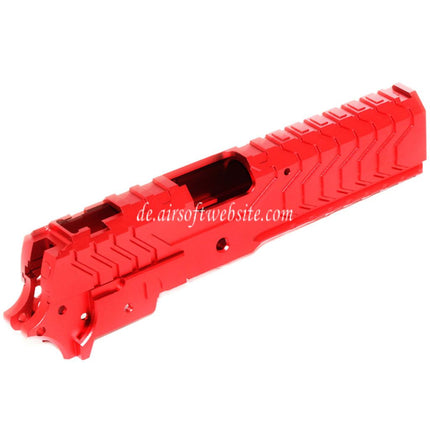 5KU CNC Aluminium Matrix Stil Schlitten Mittlerer Rahmen Set Geeignet für Tokyo Marui Hi-Capa Serie GBB Pistolen Airsoft