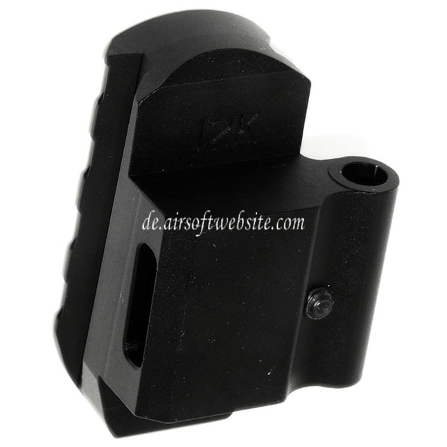 5KU 20mm Picatinny M1913 Schienen Schaft basis Geeignet für Tokyo Marui SAIGA-12K Serie GBB Schrotflinte Airsoft Schwarz