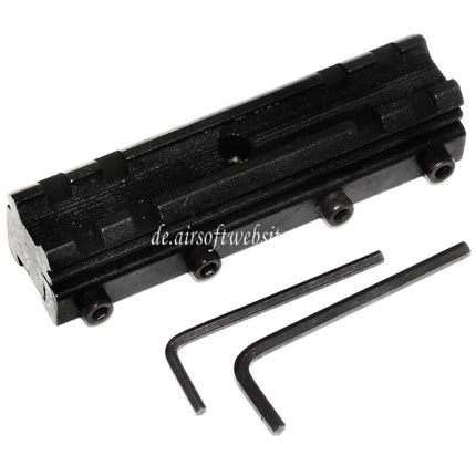 CYMA 20mm Riser Zielfernrohrmontagesockel Geeignet für 12mm Schwalbenschwanzmontage schwarz