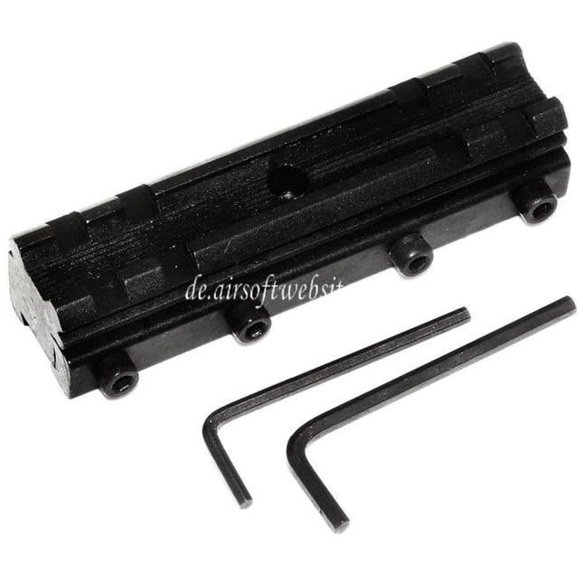 CYMA 20mm Riser Zielfernrohrmontagesockel Geeignet für 12mm Schwalbenschwanzmontage schwarz