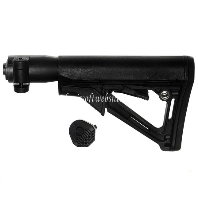 CYMA 6-Positions CTR Stil Einziehbarer Klappschaft Geeignet für CYMA CM076 AK74 Serie AEG Gewehre Airsoft Schwarz