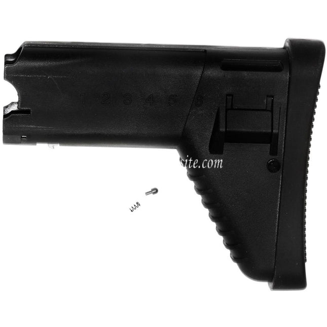 CYMA 180mm Polymer Einziehbarer Schaft Geeignet für CYMA Cybergun SCAR Serie AEG Gewehre Airsoft Schwarz