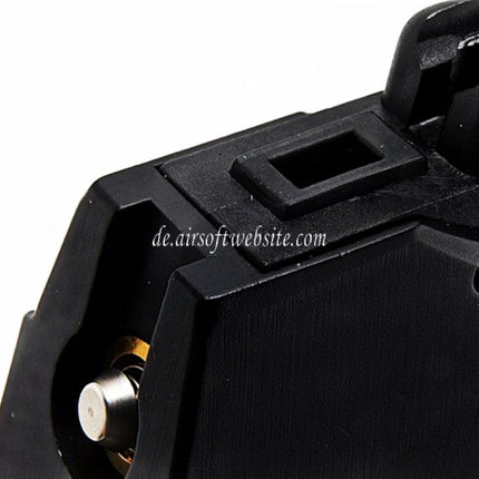 Action Army 350rd Schnelles Nachladen Gas Trommelmagazin Geeignet für AAP-01 EMG SAI BLU E&C APS ARMY BELL UMAREX Elite Force VFC AW WE Tokyo Marui G17 G18C G-Serie GBB Pistolen Airsoft