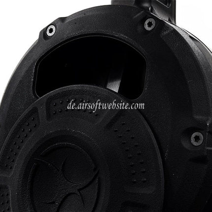 Action Army 350rd Schnelles Nachladen Gas Trommelmagazin Geeignet für AAP-01 EMG SAI BLU E&C APS ARMY BELL UMAREX Elite Force VFC AW WE Tokyo Marui G17 G18C G-Serie GBB Pistolen Airsoft