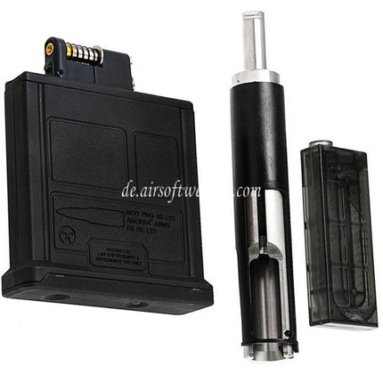ARES 50rd Co2 Magazin Set Geeignet für Ares AMOEBA Striker Spring Scharfschützengewehre Airsoft Schwarz