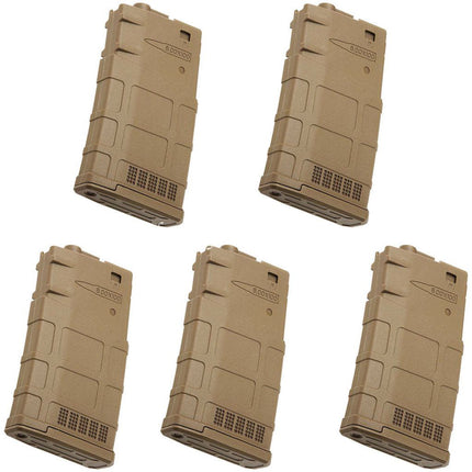 ARES 5 Stück 130rd Mid-Cap Magazin Geeignet für ARES AR308 SR25 M110 Serie AEG Gewehre Airsoft