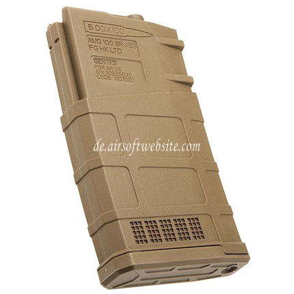 ARES 5 Stück 130rd Mid-Cap Magazin Geeignet für ARES AR308 SR25 M110 Serie AEG Gewehre Airsoft