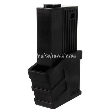 CSI AIRSOFT 225rd Polymer Hi-Cap Magazin Geeignet für CSI XR-5 Serie AEG Gewehre Airsoft Schwarz