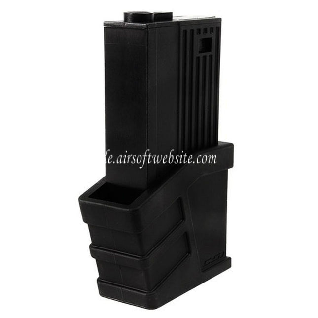 CSI AIRSOFT 225rd Polymer Hi-Cap Magazin Geeignet für CSI XR-5 Serie AEG Gewehre Airsoft Schwarz