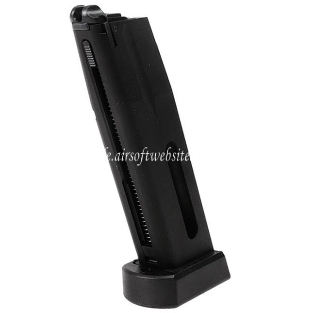 KJ Works 17rd Co2 Magazin (4.5mm BB) Geeignet für KJ Works KP-09 CZ75 Serie GBB Pistolen Airsoft Schwarz