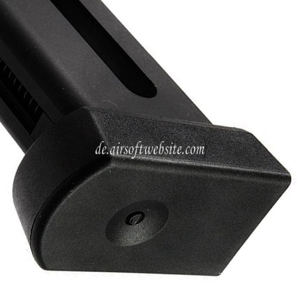 KJ Works 17rd Co2 Magazin (4.5mm BB) Geeignet für KJ Works KP-09 CZ75 Serie GBB Pistolen Airsoft Schwarz