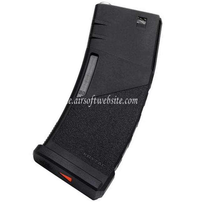 KRYTAC Austauschbares 30/120rd Polymer Magazin geeignet für M4 M16 Serie AEG Gewehre Airsoft Schwarz
