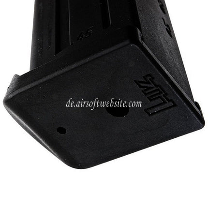 KWA 24rds Gas Magazin Geeignet für Umarex KWA USP.45 Serie GBB Pistolen Airsoft Schwarz