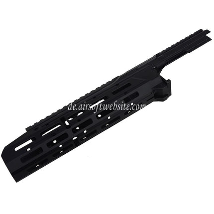 5KU Chassis SAG Stil MK3 Monolithic M-Lok Handschutz Schienen System Staubschutzhülle Set Geeignet für Tokyo Marui AKM GBB Serie Gewehre Airsoft Schwarz