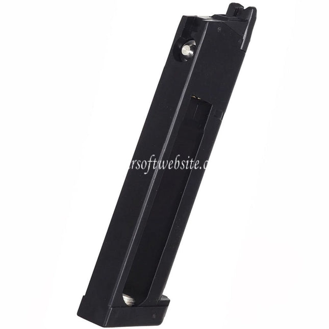 ARMY ARMAMENT 26rd CO2 Magazin Geeignet für ARMY R27 R28 R29 DOUBLE BELL E&C Tokyo Marui M1911 Serie GBB Pistolen Airsoft Schwarz