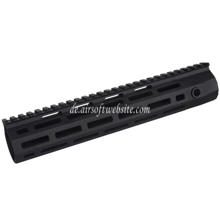 E&C 10.75 Zoll URX-4 M-Lok Handschutz Schienen System Geeignet für M4 M16 Serie AEG Gewehre Airsoft Schwarz