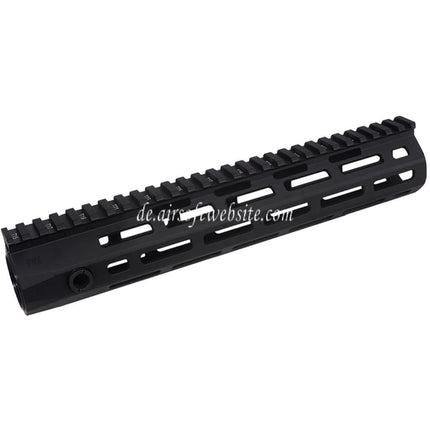 E&C 10.75 Zoll URX-4 M-Lok Handschutz Schienen System Geeignet für M4 M16 Serie AEG Gewehre Airsoft Schwarz