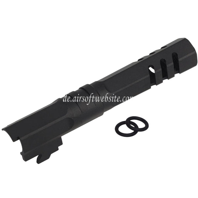5KU 4.3 Zoll CNC Aluminum Hexagon Außenlauf +11mm CW Im Uhrzeigersinn Gewinde Geeignet für Armorer Works WE (WE-TECH) Tokyo Marui Hi-Capa 4.3 Serie GBB Pistolen Airsoft