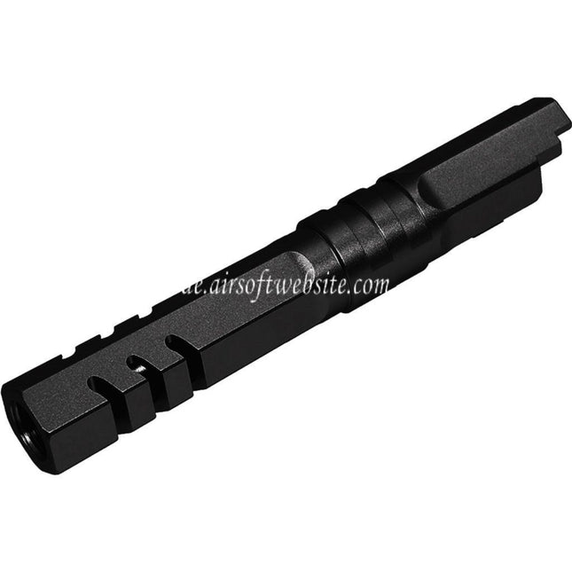 5KU 4.3 Zoll CNC Aluminum Hexagon Außenlauf +11mm CW Im Uhrzeigersinn Gewinde Geeignet für Armorer Works WE (WE-TECH) Tokyo Marui Hi-Capa 4.3 Serie GBB Pistolen Airsoft