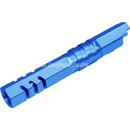 5KU 4.3 Zoll CNC Aluminum Hexagon Außenlauf +11mm CW Im Uhrzeigersinn Gewinde Geeignet für Armorer Works WE (WE-TECH) Tokyo Marui Hi-Capa 4.3 Serie GBB Pistolen Airsoft