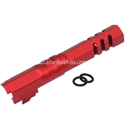 5KU 4.3 Zoll CNC Aluminum Hexagon Außenlauf +11mm CW Im Uhrzeigersinn Gewinde Geeignet für Armorer Works WE (WE-TECH) Tokyo Marui Hi-Capa 4.3 Serie GBB Pistolen Airsoft