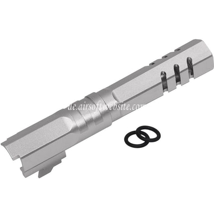 5KU 4.3 Zoll CNC Aluminum Hexagon Außenlauf +11mm CW Im Uhrzeigersinn Gewinde Geeignet für Armorer Works WE (WE-TECH) Tokyo Marui Hi-Capa 4.3 Serie GBB Pistolen Airsoft