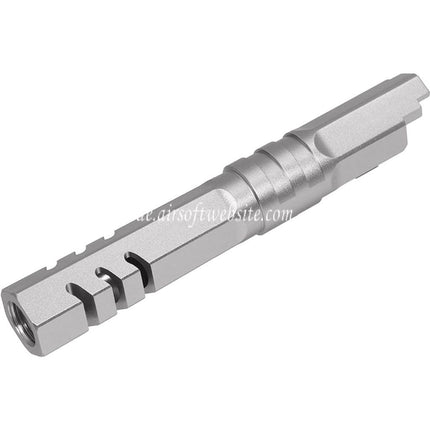 5KU 4.3 Zoll CNC Aluminum Hexagon Außenlauf +11mm CW Im Uhrzeigersinn Gewinde Geeignet für Armorer Works WE (WE-TECH) Tokyo Marui Hi-Capa 4.3 Serie GBB Pistolen Airsoft