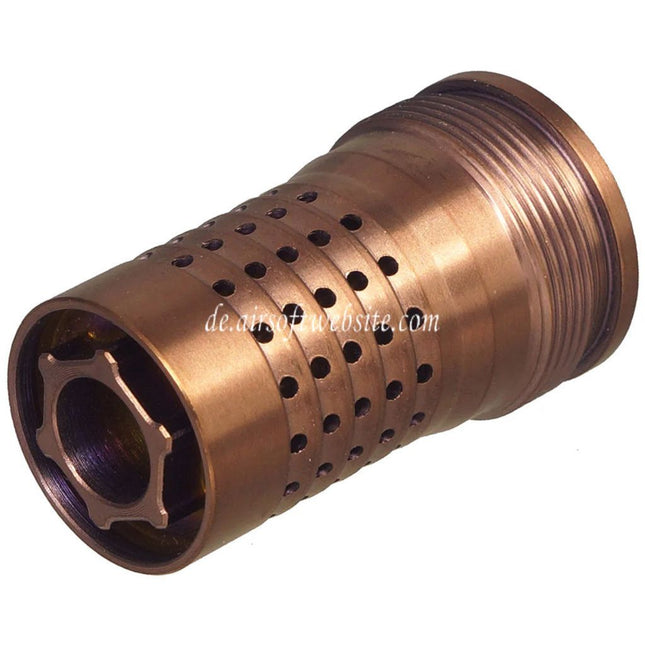 C&C TAC CNC Edelstahl Cherry Bomb Stil Mündungsbremse Feuerdämpfer Geeignet für -14mm CCW Gewinde gegen den Uhrzeigersinned Lauf