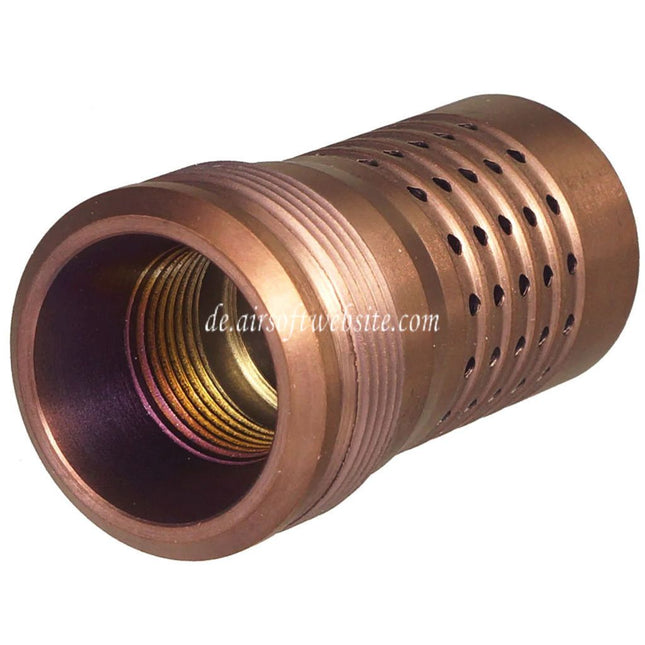 C&C TAC CNC Edelstahl Cherry Bomb Stil Mündungsbremse Feuerdämpfer Geeignet für -14mm CCW Gewinde gegen den Uhrzeigersinned Lauf