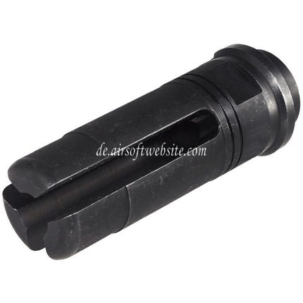 5KU SF SOCOM Stil 3-Polig Stahl Feuerdämpfer -14mm CCW Gewinde gegen den Uhrzeigersinn