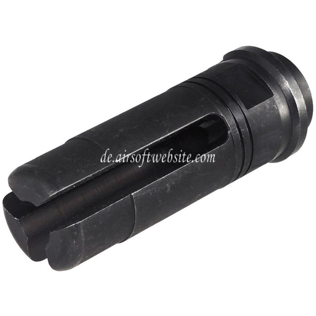 5KU SF SOCOM Stil 3-Polig Stahl Feuerdämpfer -14mm CCW Gewinde gegen den Uhrzeigersinn