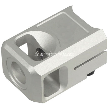 5KU CNC Aluminium Kompensator V2 -14mm CCW Gewinde gegen den Uhrzeigersinn Geeignet für G17 G19 Gen5 Serie GBB Pistolen Airsoft