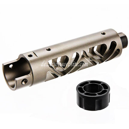 Narcos Airsoft CNC Aluminum Vorderes Lauf Kit (Typ 6) Geeignet für Action Army AAP01 Serie GBB Pistolen