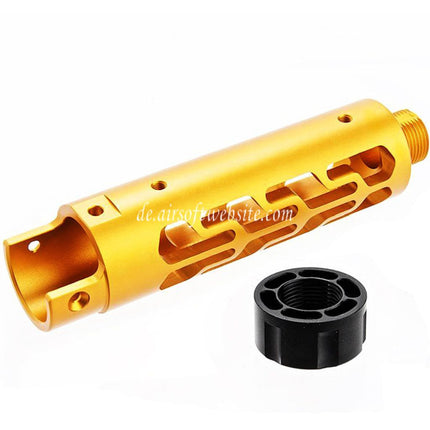 Narcos Airsoft CNC Aluminum Vorderes Lauf Kit (Typ 7) Geeignet für Action Army AAP01 Serie GBB Pistolen